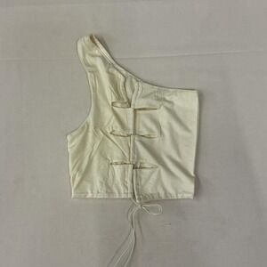 Trendy one-shoulder crop top